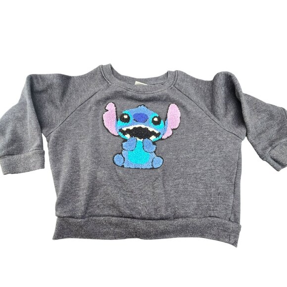 Disney Stitch Toddler Sweatshirt 4T Gray Pullover Soft & Cozy Pullover JJ3931 - Picture 3 of 8